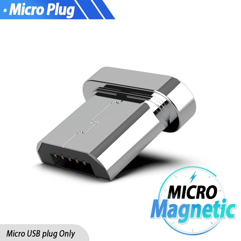 Micro Usb Type C Magnetische Adapter Magneet Charger Adapter Opladen Data Kabel Converter USB-C Telefoon Adapter Voor Huawei Xiaomi: Only Micro USB Plug