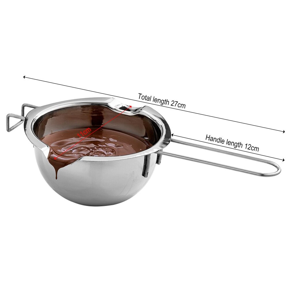 Olla para derretir Chocolate, utensilios para hornear mantequilla, tazón para derretir mantequilla, contenedor de acero inoxidable para calentar agua, accesorios de cocina: Default Title
