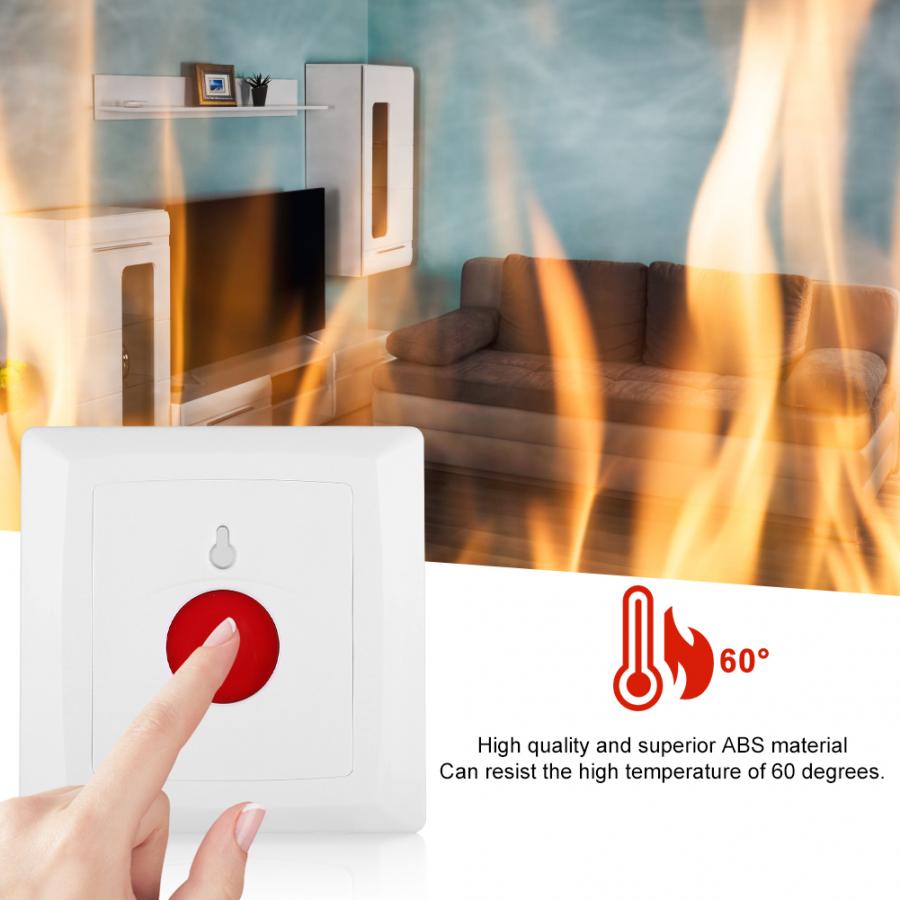 5Pcs SOS Emergency Call Switch Alarm Home Fire Safety Button Device 12V/24V/250V