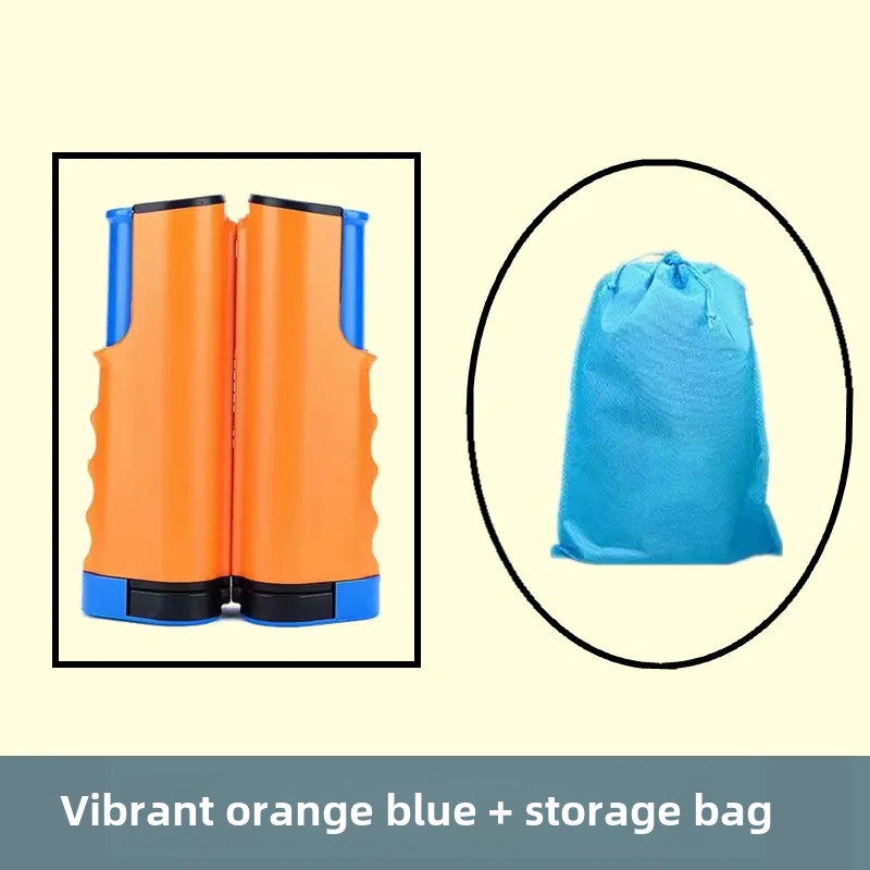 Table Tennis Net Frame Stretchable Pillar Table Tennis Mesh: Orange