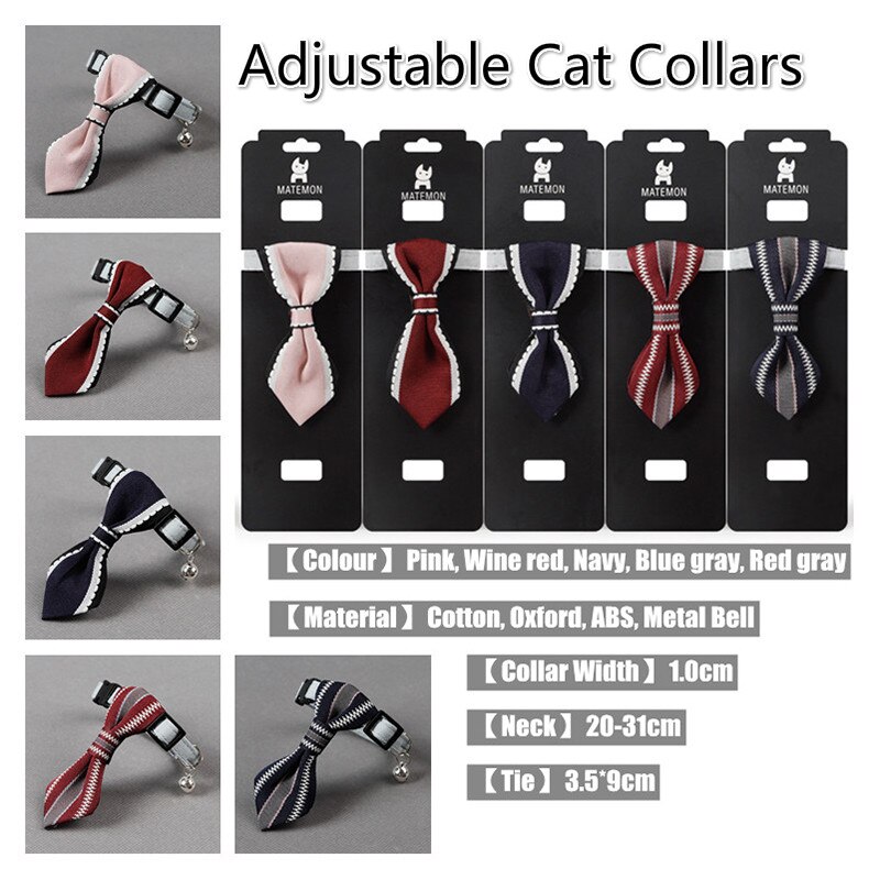 Ajustable mascota cachorro lazo para perros corbata de cuello Gato perro cuello de corbata vacaciones boda Caballero decoración mascotas accesorios