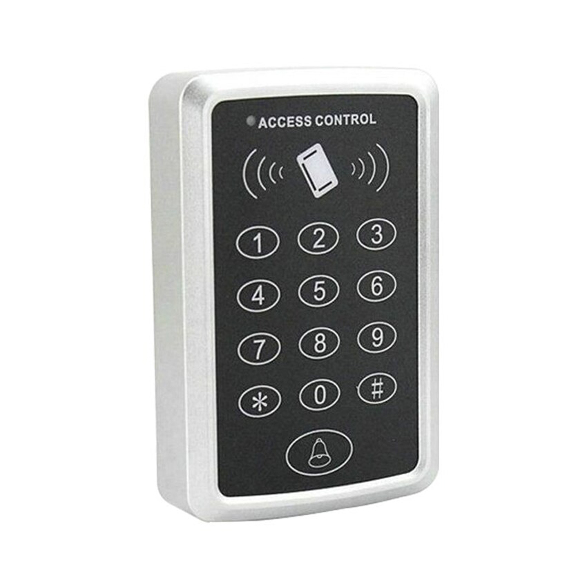Access Control Keypad 125KHz RFID Keypad Card Reader Access Control Keypad with Doorbell Button for Home Security 1000 Users