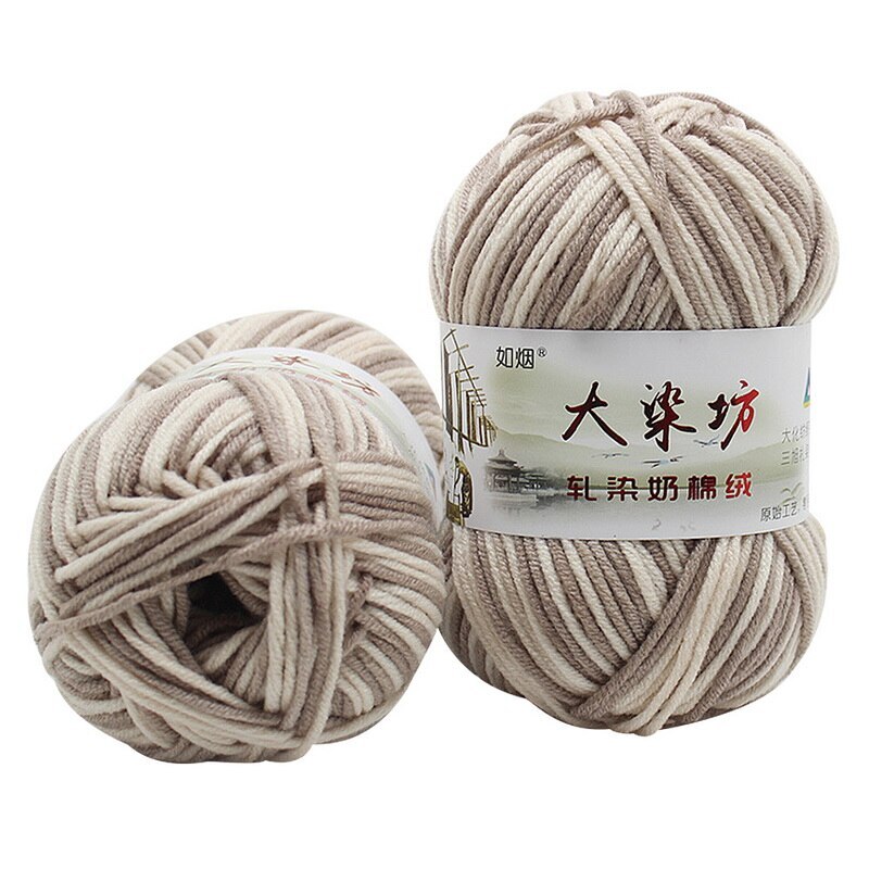 Mælk sød blød bomuld baby strikke uld garn tykt garn fiber fløjls garn hånd strikke uld hækle garn til gør-det-selv sweater