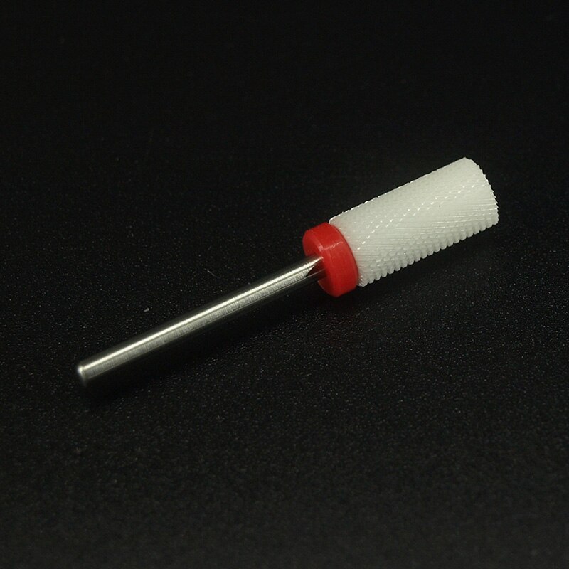 3 uds 3/32 "Punta Plana C, M, F Bit arte de uñas salón herramientas taladro eléctrico cerámica lima de uñas broca para manicura de uñas máquina