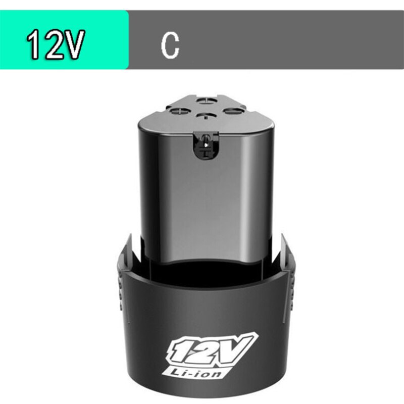 12V Universal Rechargeable Lithium Battery For Power Tools Electric Screwdriver Electric drill Li-ion Battery: C