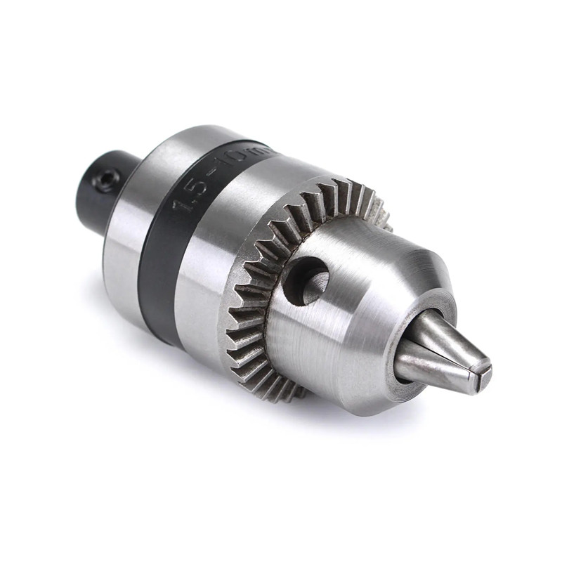 1.5-10mm Electric Drill Chuck with 5mm Steel Shaft Mount B12 Inner Hole Drill Chuck Adapter