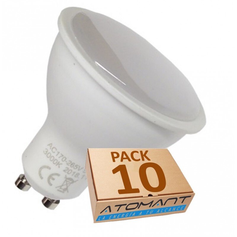 (LA) GU10 LED 5W, 120 grados de apertura. Halogeno LED 550 lumenes- Recambio bombillas 50W
