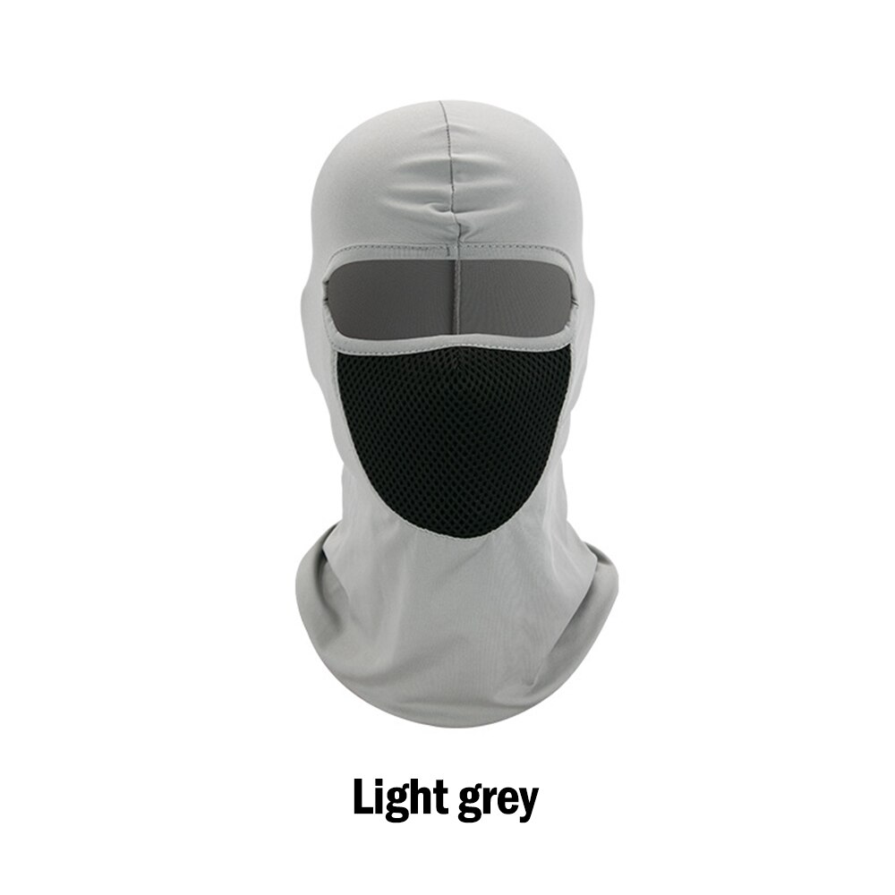 Motorcycle Mask Motorcycle Sun protection and dustproof headgear riding hat hood windproof outdoor riding hood mask dust mask: YS-E-03 Light Gray