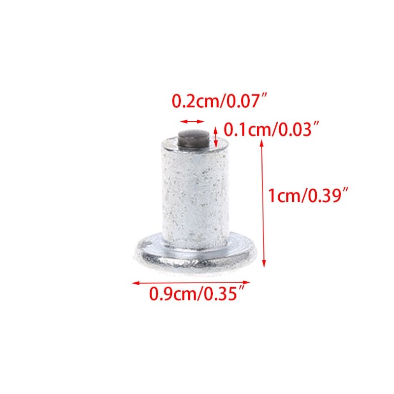 100 Pcs Car Bike Tire Studs Wheel Tyre Flat Spikes Snow Winter Universal 9-10-1mm