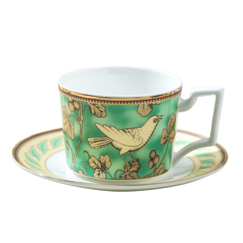 Top Grade Bone China Coffee Cup European Tea Cup Set And Saucer Home Party Afternoon Tea Teacup Porcelain BB95