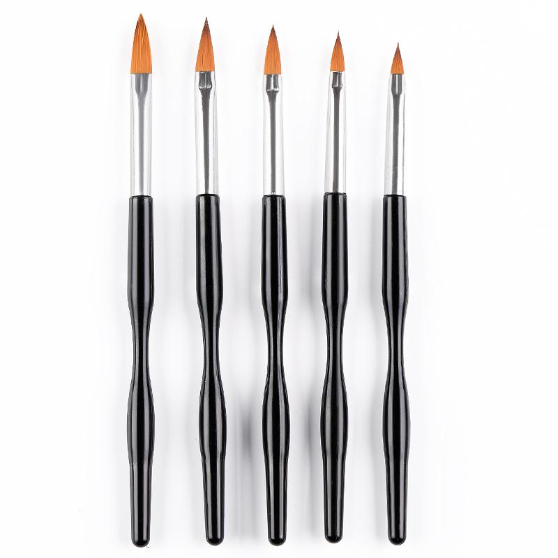 5/7/8 Stuks Nail Art Liner Tekening Pen Brush Diy Uv Gel Nail Lijn Strepen Schilderen Pen acryl Handvat Manicure Tool 7/9/11/15/20Mm: pattern 2