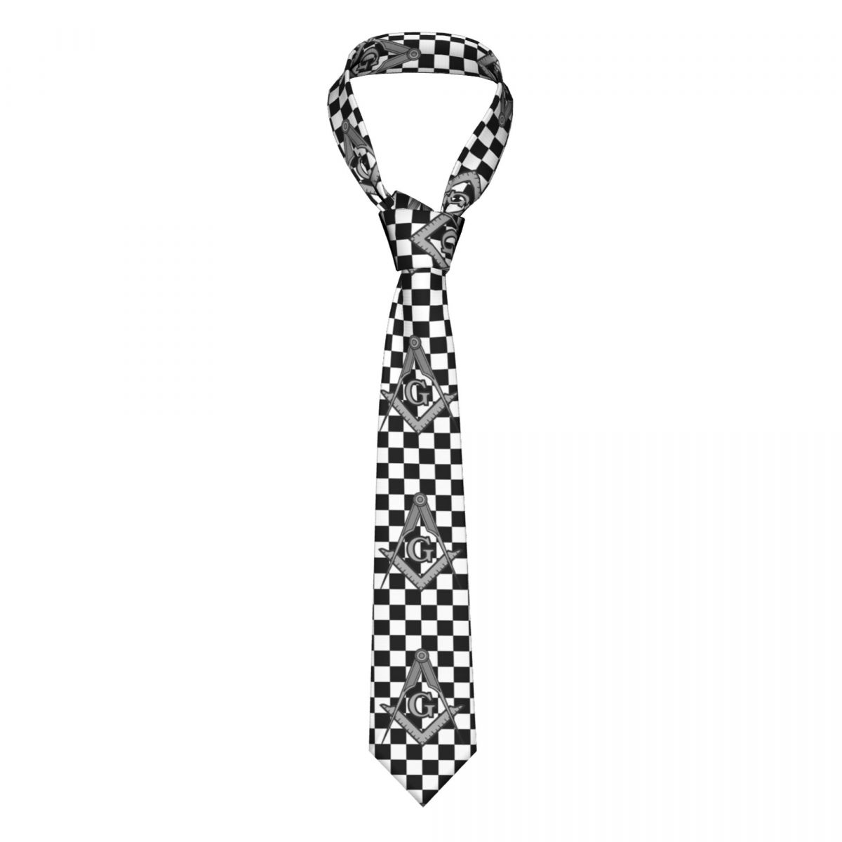 Corbatas masónicas de papá para el cuello, corbatas personalizadas para la oficina, para el Día del Padre, a la: Plata