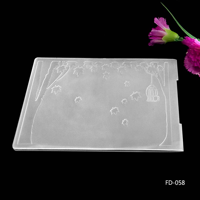 The Embossing Plate Scrapbook Circular DIY Paper Cutting Dies Scrapbooking Plastic Embossing Folder