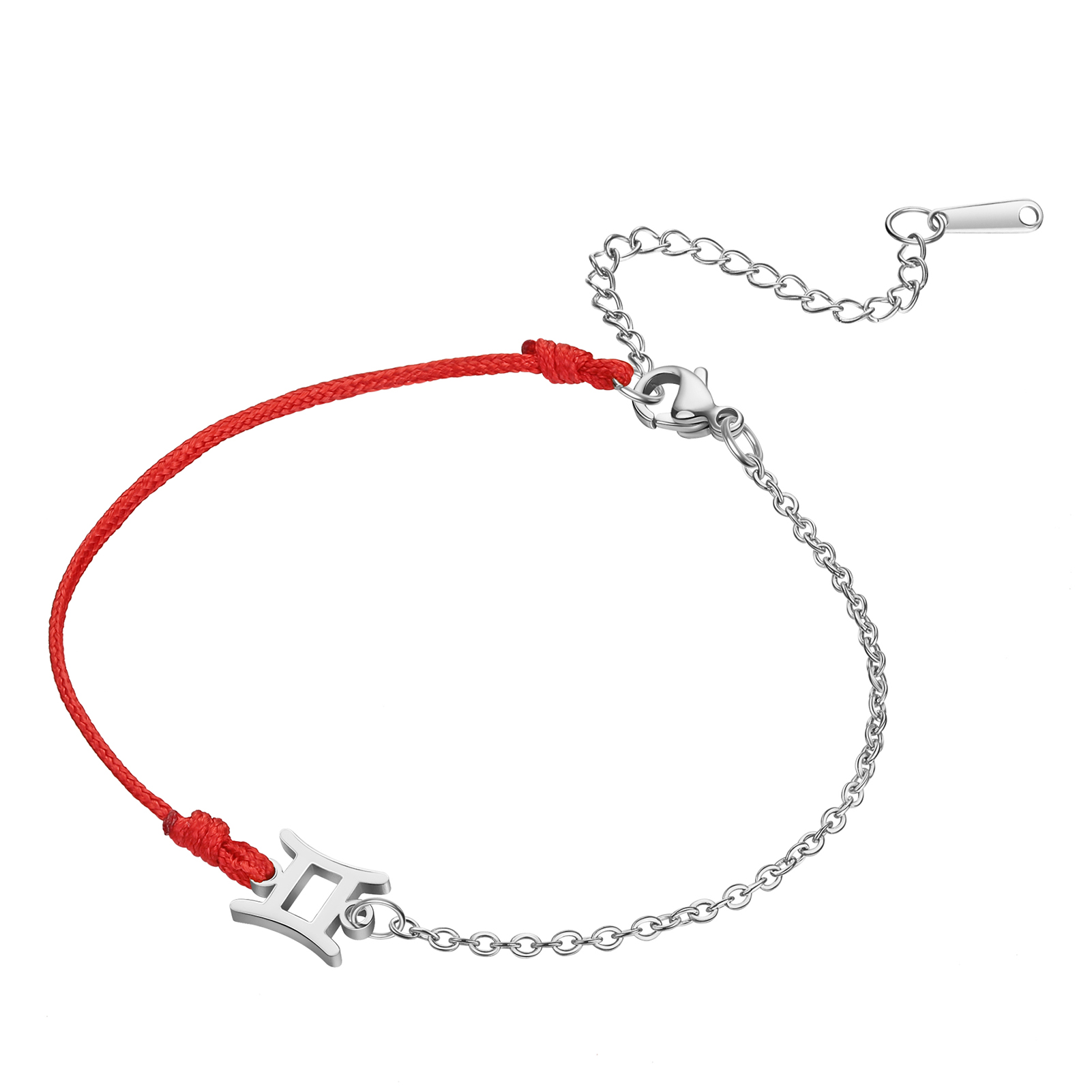 Zodiac Armband Rvs Hanger Armband Rope Chain Verstelbare Armband Voor Vrouwen Sieraden Bruidsmeisje: Donker Goud