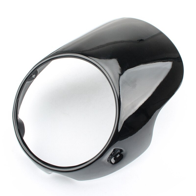 Motorrad Scheinwerfer Verkleidung Maske Gugel für Triumph BONNEVILLE T100 T120 SE Thruxton 900 Scrambler 2001 Schwarz Glänzend