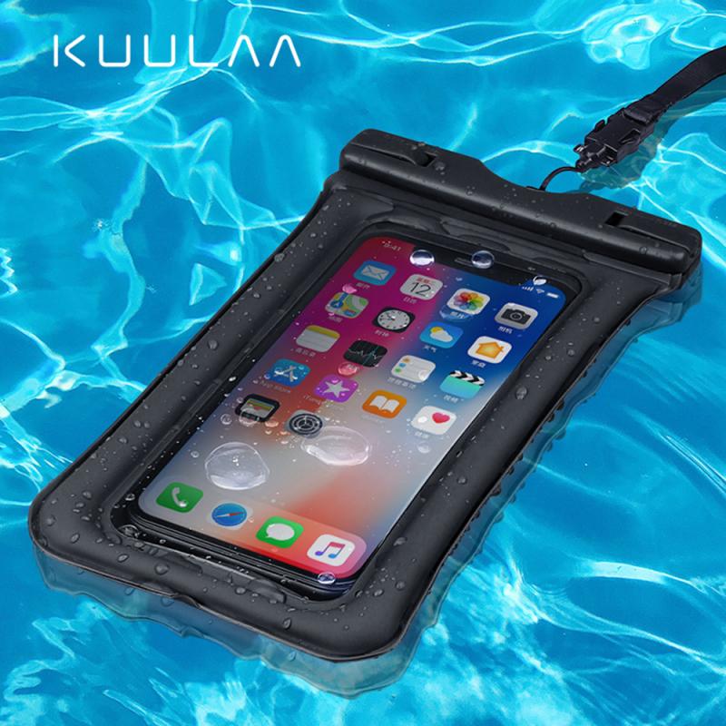 Zwemmen volledig zicht waterdichte behuizing regenwoud woestijn sneeuw transparante droge tas zee zwemmen etui mobiele telefoonhoesjes