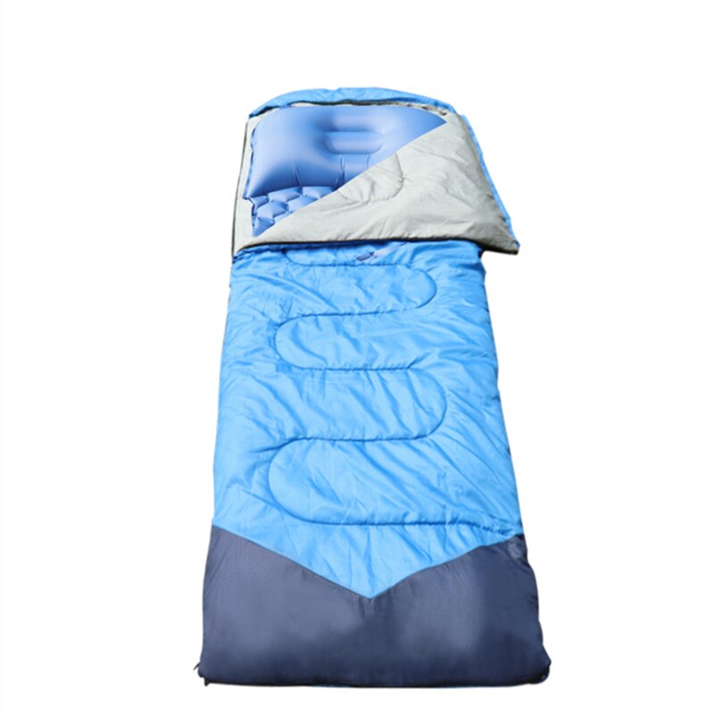 Vilead ultralett utendørs oppblåsbar pute med pute bærbar campingmatte liggeunderlag fottur ryggsekk reise 190*57 cm