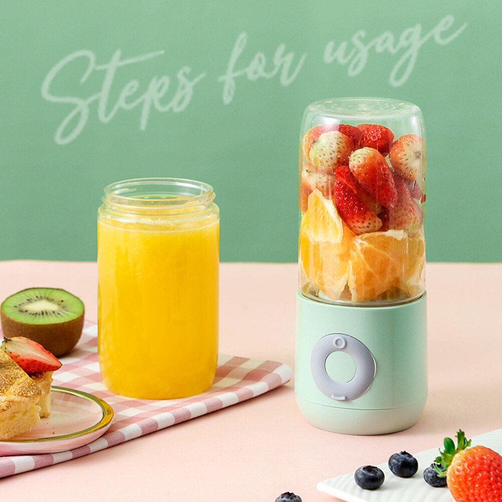 500ml Portable Blender Electric Mini Food Smoothie Processor Mixer Juicer USB Rechargeable Handheld Fruit Squeezer