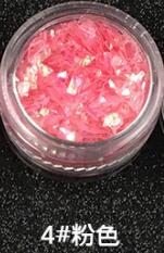 5g uregelmessige glitter godteri papir paljetter gjør-det-selv harpiks håndverk smykker dekor 21 farger tilgjengelig is mylar shell papir flak paillette: 4 rosa