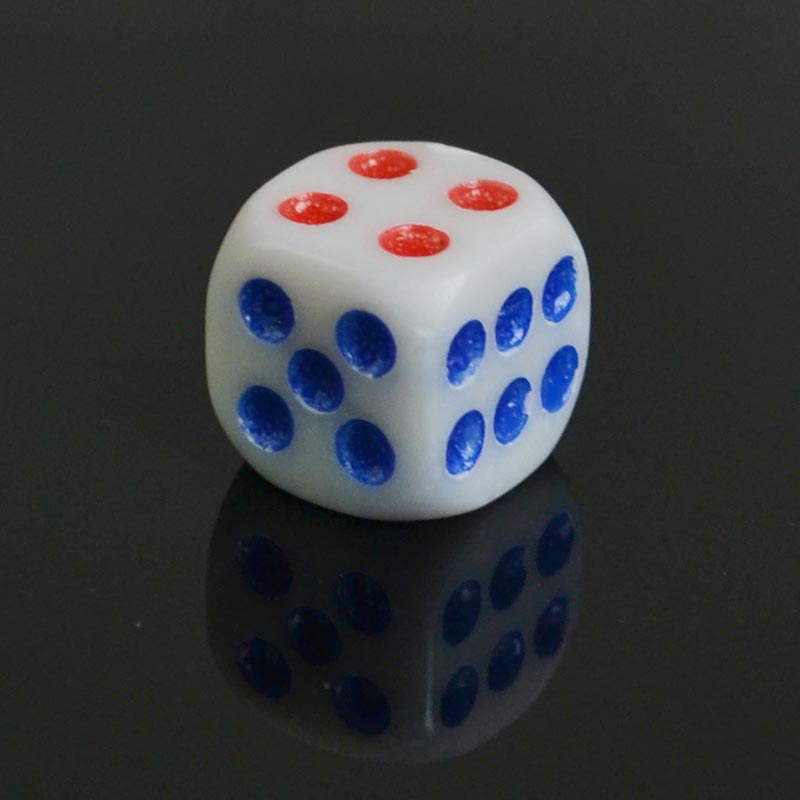 10pcs Standard Plastic 10mm Game White Dice Die Bar Gaming Supplies YS-BUY