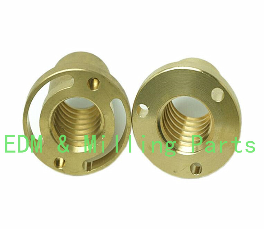 2pc Mill Y Axis Screw Copper Sleeve Nut CNC Milling Machine Part For Bridgeport Mill Part