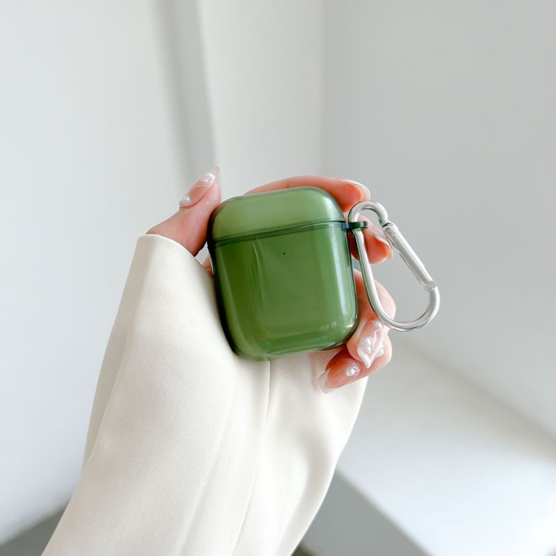 Clear Soft TPU Earphone Case with Keychain for – Vicedeal