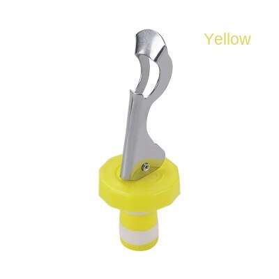 Druk Wijn Stopper Vacuüm Plug Wijn Flessenstop Wijn Saver Caps Bar Keuken Gereedschap Wijnfles Stopper Accessoires: YELLOW