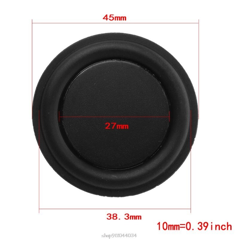 40mm Passive Radiator Subwoofer Speaker Vibration Membrane Bass Rubber Woofers N20 20: 45mm