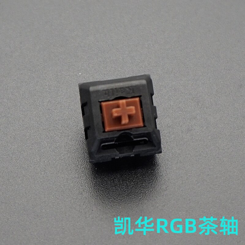 Kailh Mechanischer Tastaturschalter RGB SMD Schwarz verrotten Braun Blau Weiß Kasten Staubdichte Tastatur DIY Geeignet für Kirsche MX-Schalter: Braun / Gelb Schalter