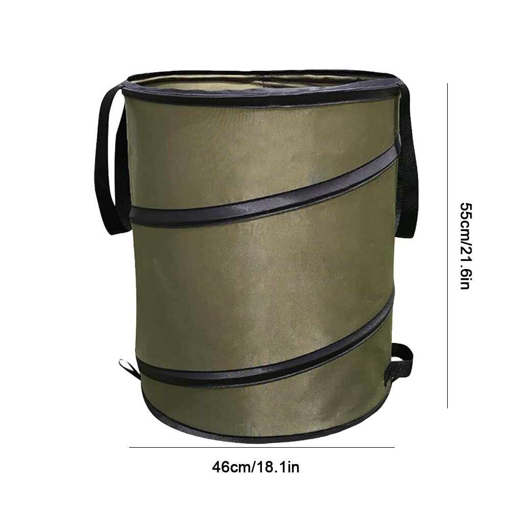 Sac à déchets de jardin, Portable, pliable, étanche, réutilisable, poignées, boucle de dégagement pour l'extérieur: 46x55cm