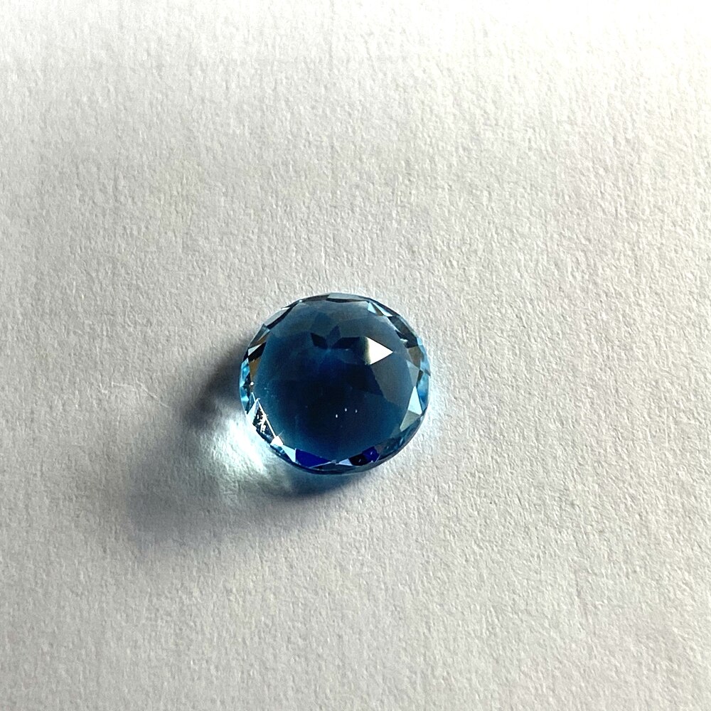 11 Mm Natuurlijke Topaas Sky Blue Topaz Losse Stone Brilliant Cut 6.2 Karaat Goede Edelsteen Voor Sieraden