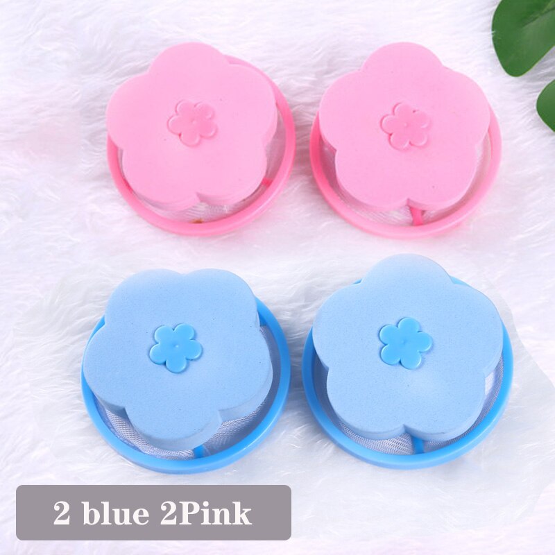 Laundry Balls Washing Machine Floating Laundry Filter Bag for Lint Pet Hair Remover Catcher Pouch Laundry Product Household Tool: 4 pieces