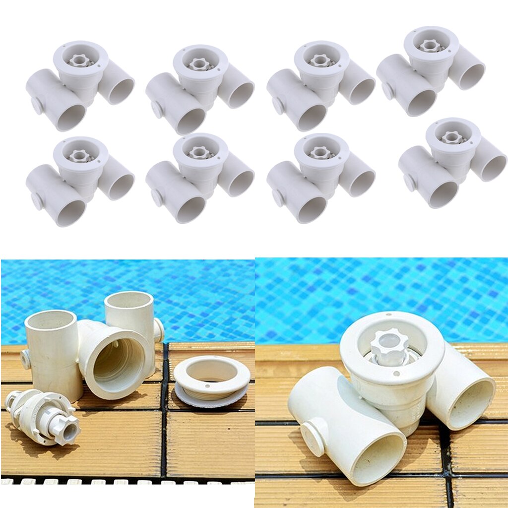 8 x Swimming Pool Massage Nozzle, High Temperature Resistant and Corrosion Resistant