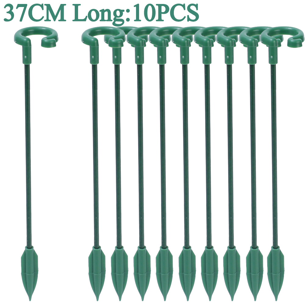 Plastic Plant Ondersteuning Staven Tak Rechtop Hulp Bloem Modellering Ondersteuning Paal Vlezige Vlinders Orchidee Houder Tuinaccessoire: L / Goud