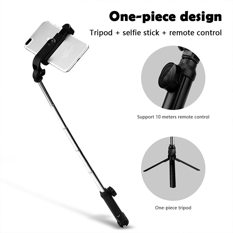 XT10 Palo Selfie 4 In 1 Draadloze Bluetooth Compatibel Selfie Stick Opvouwbare Monopod Handheld Stick Voor Iphone Xs 11 Selfi stok