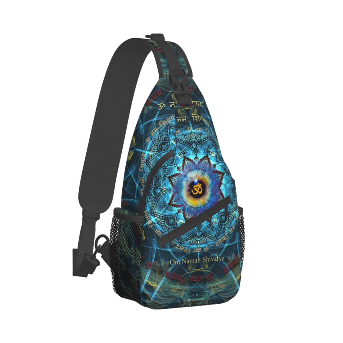 Crossbodytas Sport Om Namah Shivaya Borsttas Unisex Dames Man Mode Schouderrugzakken Reizen