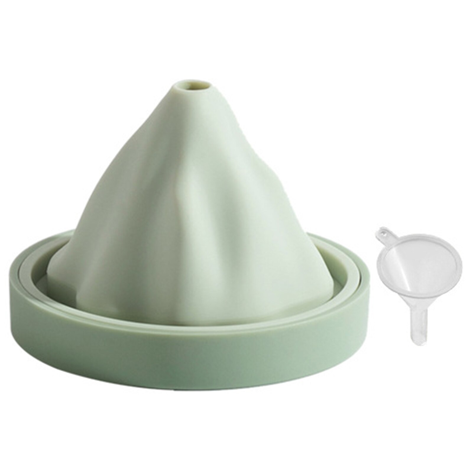 Moule à glaçons en Silicone en forme de montagne, en forme de neige, pour chocolat, glace, cuisson 3D, outil de cuisine pour Cocktail, Pudding, bonbons: green