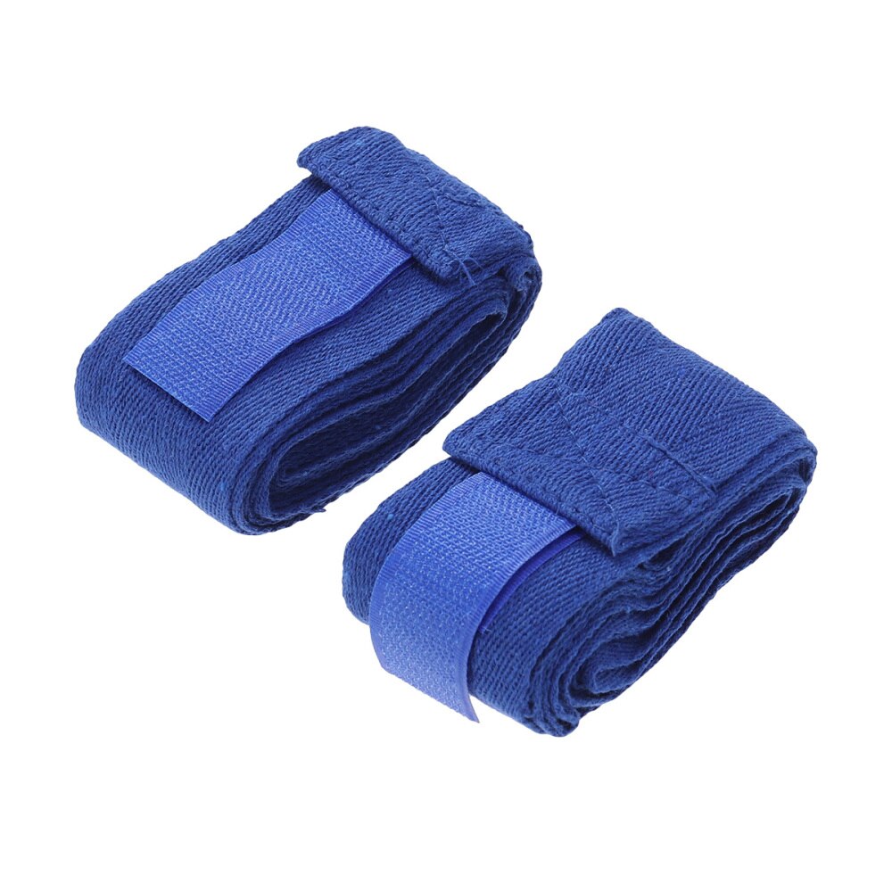 1 Pair of 2.5M Cotton Boxing Bandage Wrist Straps Sport Strap Boxing Bandage Hand Protection (Blue)