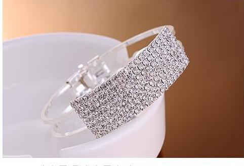 aristocratic elegance chiffon dress mopping the stars Fangzuan Bangles Accessories Www-com: Silver