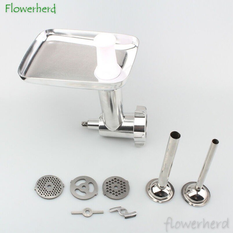 Steel Kitchen Meat Grinder Sausage Stuffer Attachment Stand Mixer Kitchens Accessories