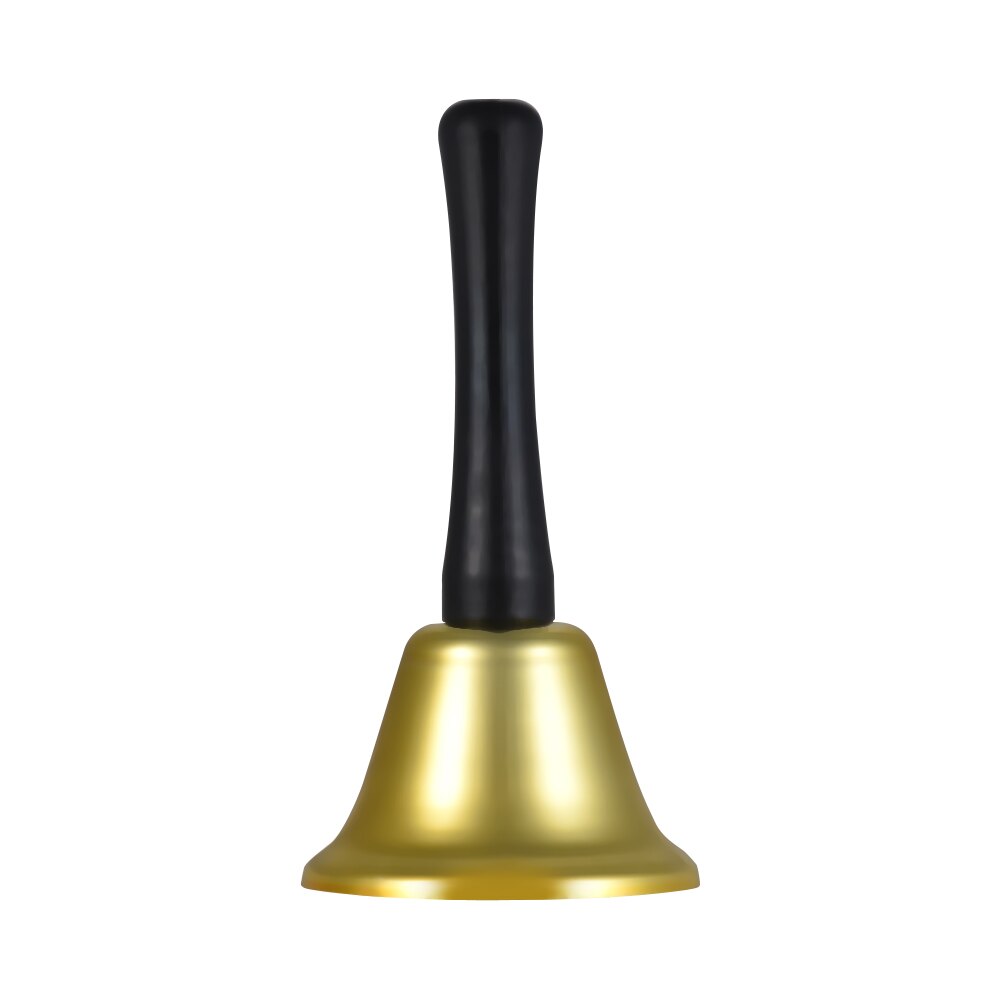 Gold Hand Bell Loud Call Bell Jingles Ringing for Wedding Events Decoration Food Line Alarm Christmas: Gold