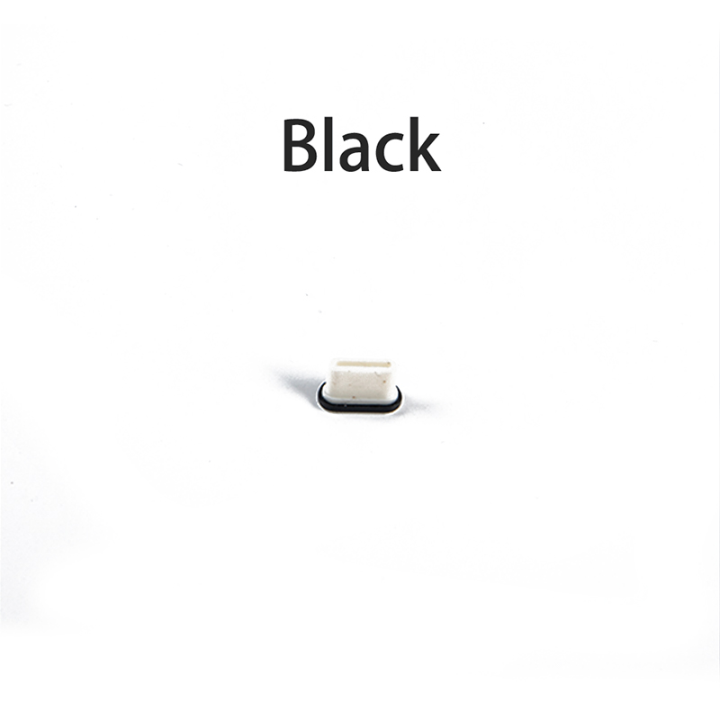Protezione anti-polvere della copertura della porta USB delle colonna vertebrale con la copertura di USB-C tappi anti-polvere Pluggy: nero