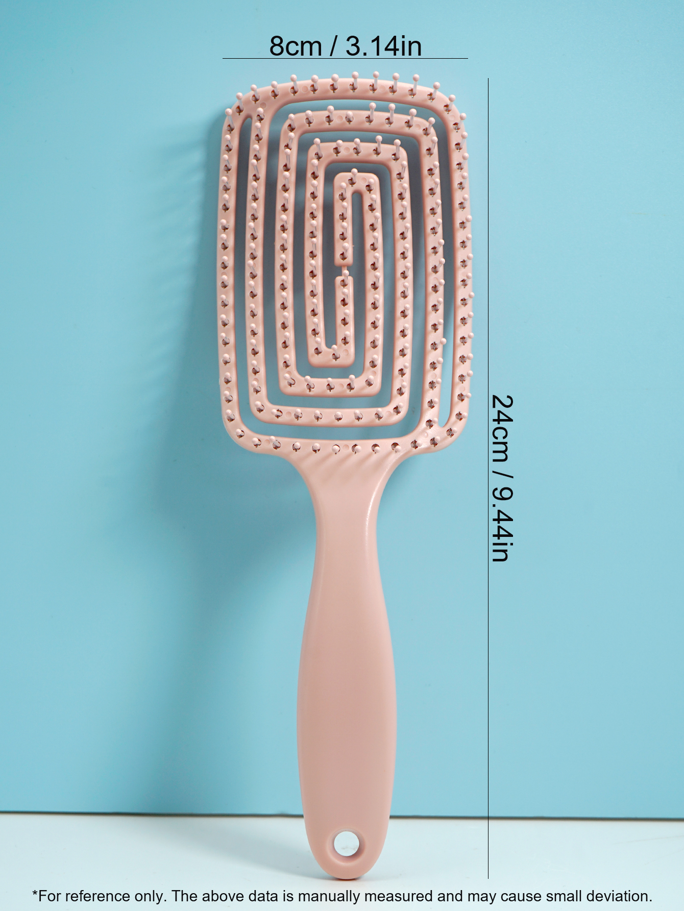 Peigne de Massage du cuir chevelu, brosse à cheveux antistatique, humide, sec, bouclé, démêlant, en Nylon, outils de coiffure pour Salon de coiffure pour femmes et hommes: Orange