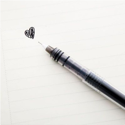 1 Pcs Gerade Flüssigkeit Nadel Typ Farbe Stift Wasser Gel Stifte Kunststoff Kugelschreiber Schule Schreibwaren: black