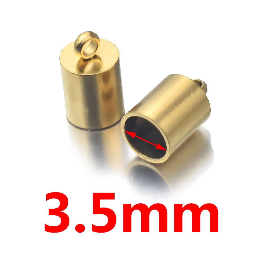 10 pièces Lot en acier inoxydable argent or fermoirs cordons embouts cordon pour bricolage fabrication de bijoux Bracelet collier résultats de bijoux à bricoler soi-même: Marine