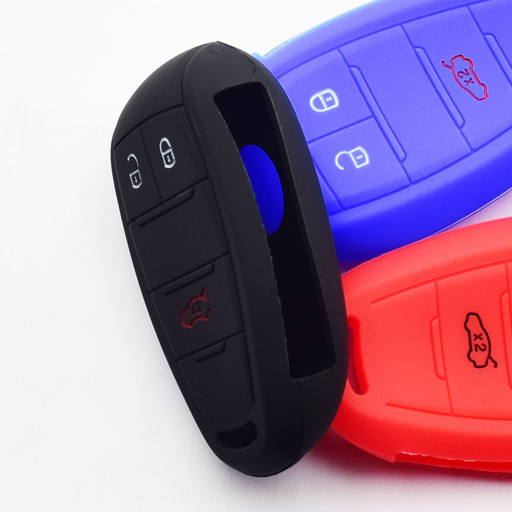 Coque de protection en Silicone pour clé de voiture Alfa Romeo Giulia Stelvio, étui souple pour télécommande intelligente à 3 boutons,