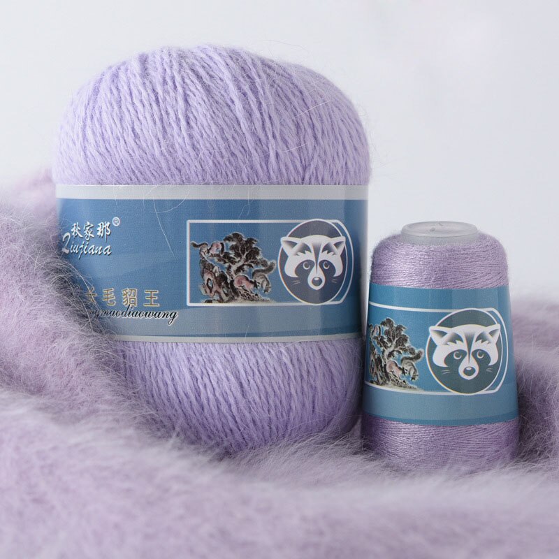 50+20g/set soft mink wool hand-knitted luxury long-wool cashmere Crochet knitted yarn suitable Scarf Cashmere: NO.6