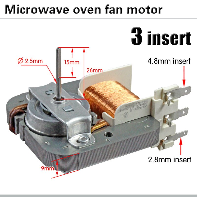 microwave oven fan motor GAL6309E(30)-ZD cooling fan Motor fan accessories