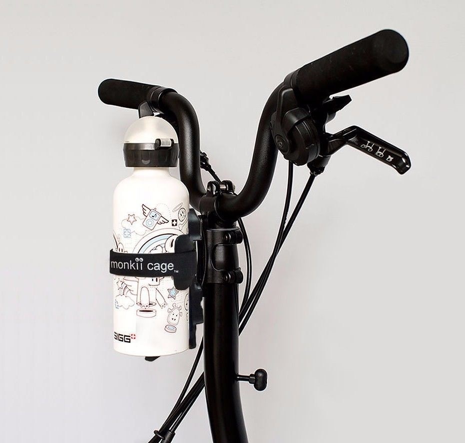 Brompton Bike Bottle Cage System Monkii clip + Monkii L Cage