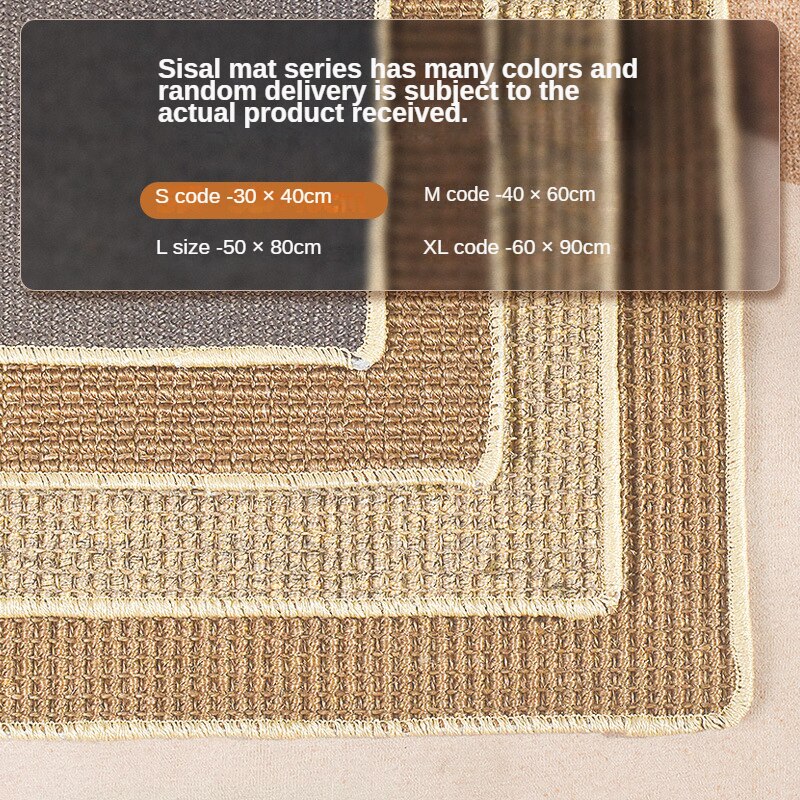 Furniture Sisal Mat Scrapers for Cats Boardback Scratcher Scratching Post Cat Scraper Supplies Pet Products Home Garden